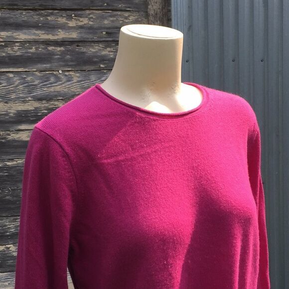 Cashmere Cache sweater Raspberry Size L - Picture 1 of 10